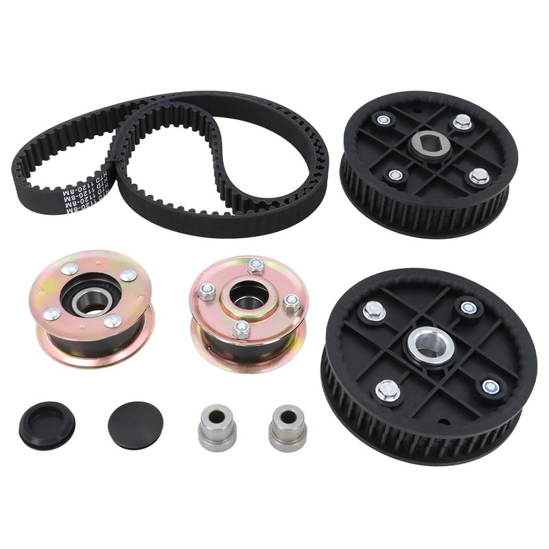 Xiaoyudou 131-4529 125-2532 Mower Idler Pulley with 120-3335 Belt & 121-9100 Sprocket Kit Fit for Toro 30" Deck Mower TimeMaster TurfMaster Walk-Behind Exmark Models Replaces 131-4509 120-1920 120-7042 - Image 1